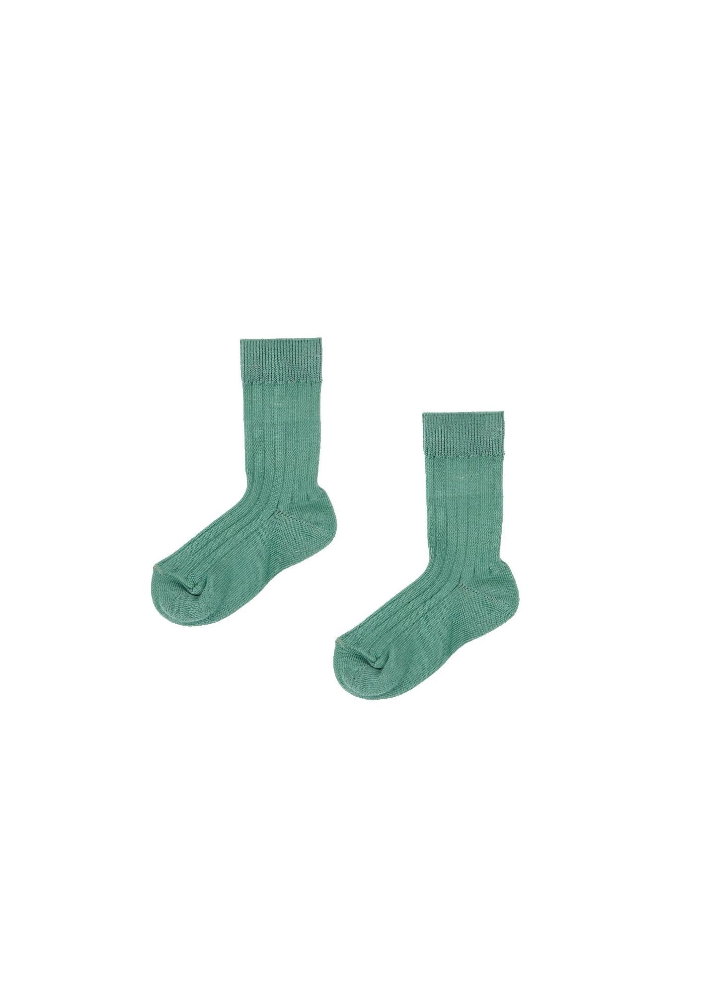 Baby Boys & Girls Green Cotton Socks