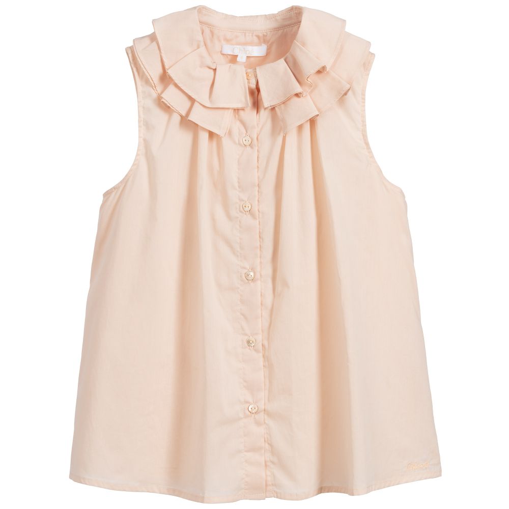 Girls Light Pink Cotton Top