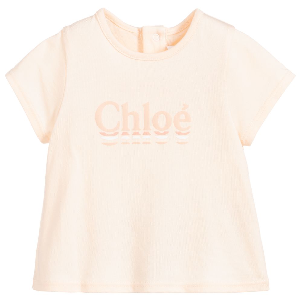Baby Girls Pink Logo T-shirt
