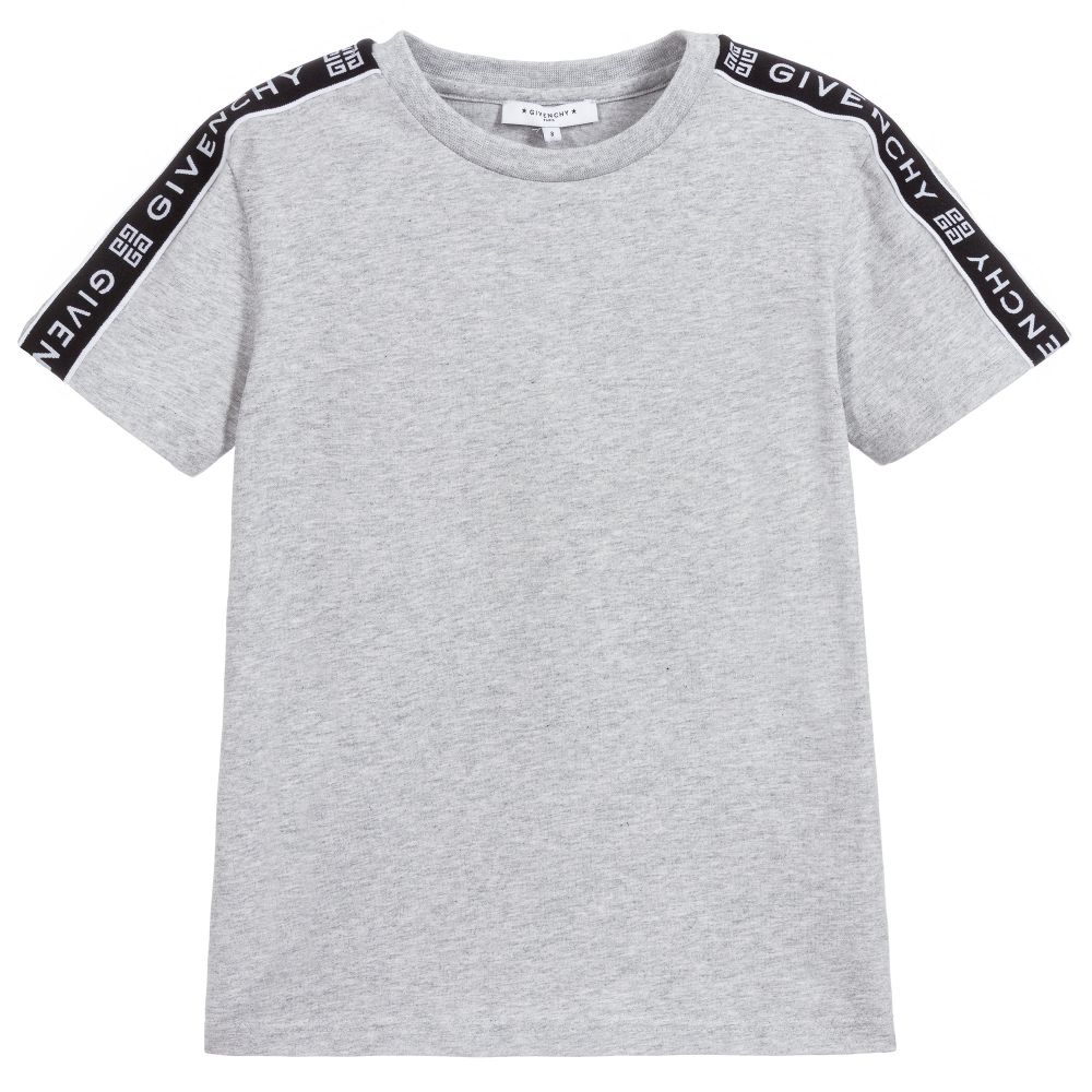 Boys Grey Cotton T-shirt