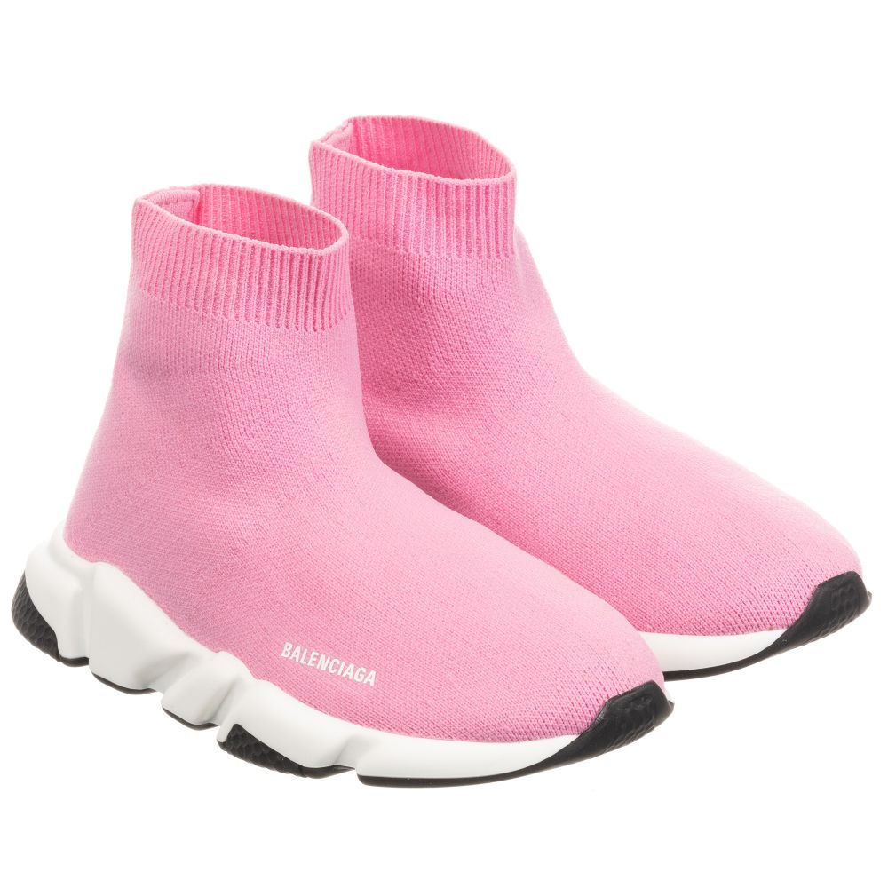 Girls Pink Speed Logo Shoes