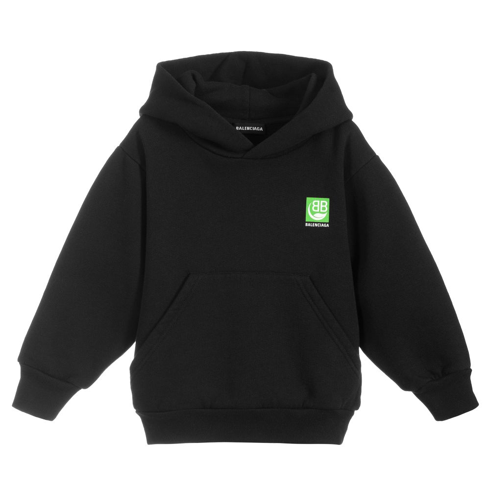 Boys & Girls Black Hooded Sweatshirt