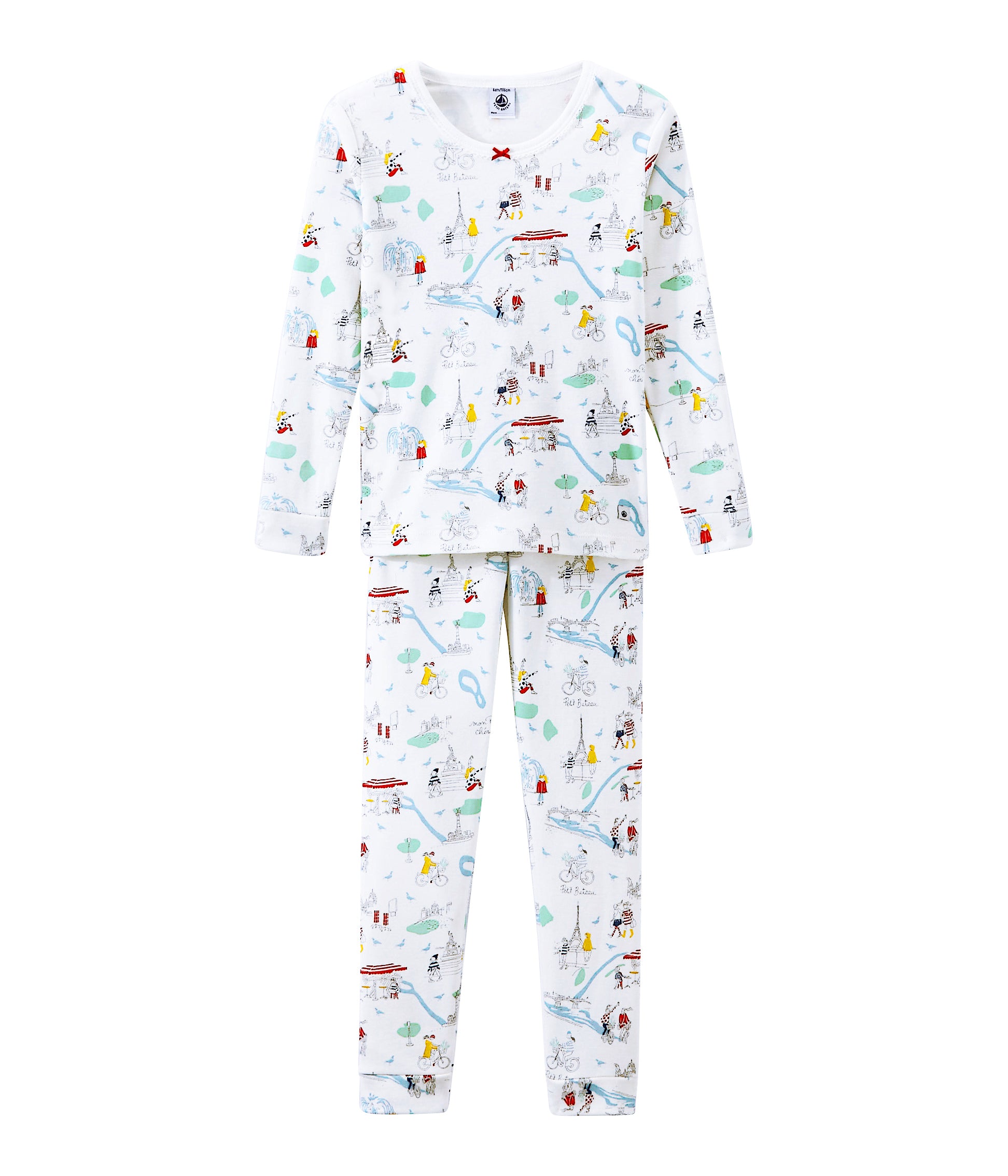 Girls & Boys White Printed Home Sets