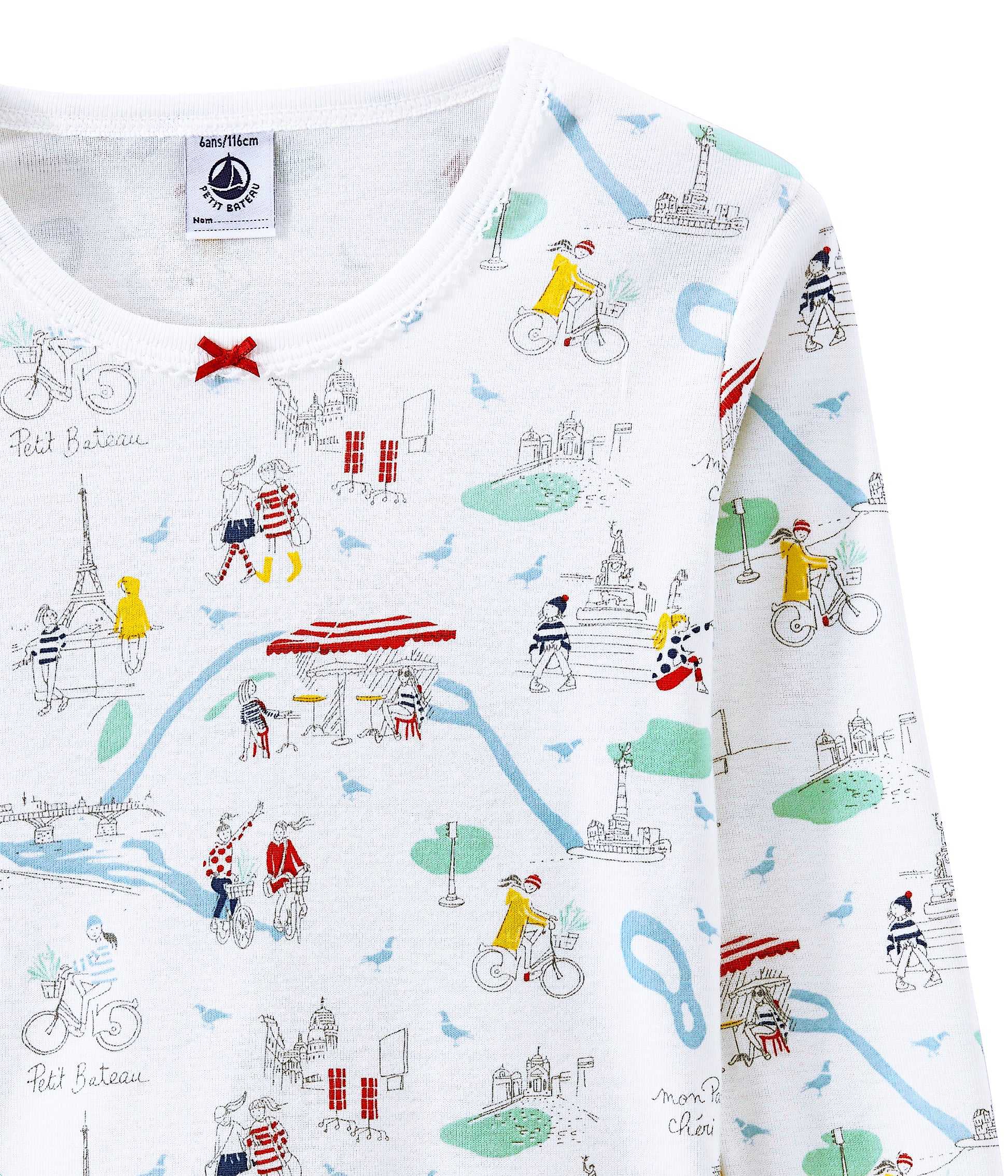 Girls & Boys White Printed Home Sets