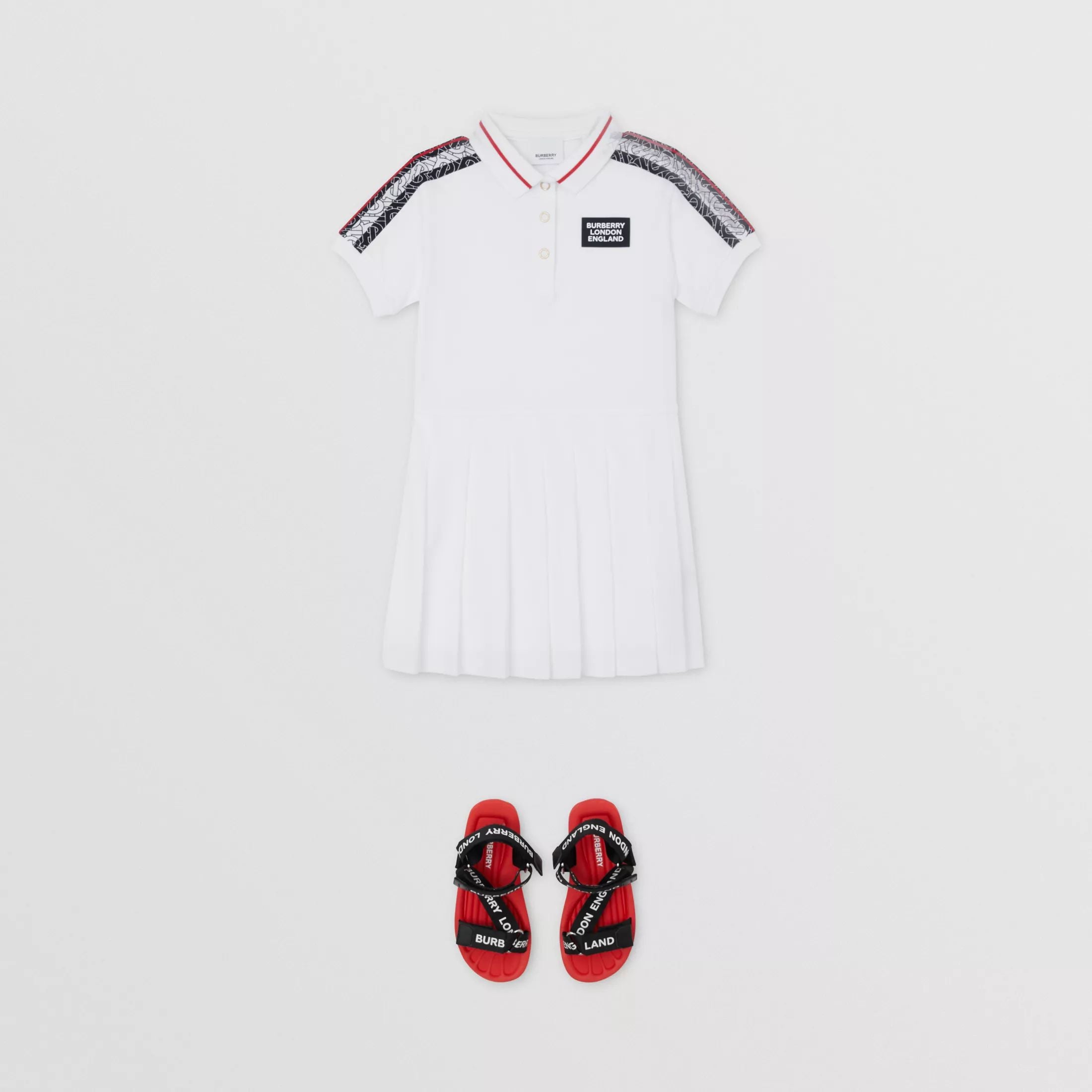 Girls White Cotton Dress