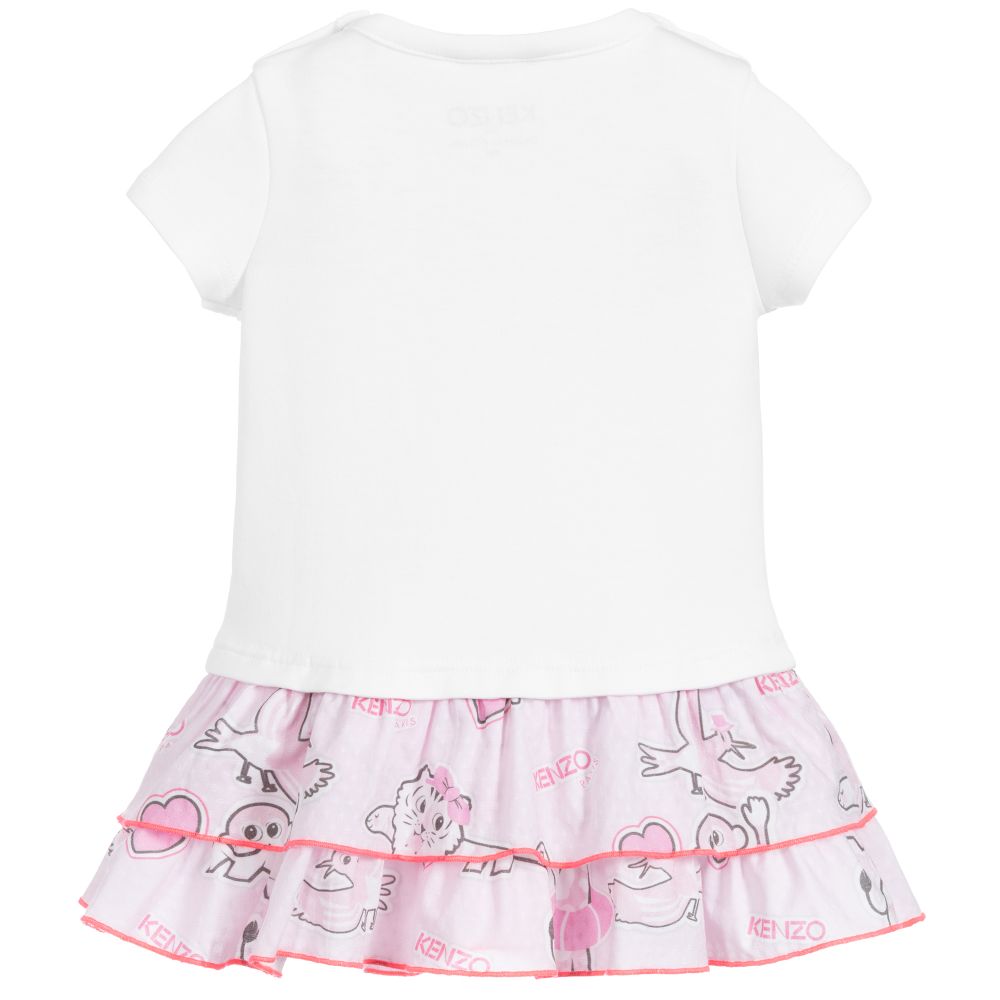 Baby Girls White Cotton Dress
