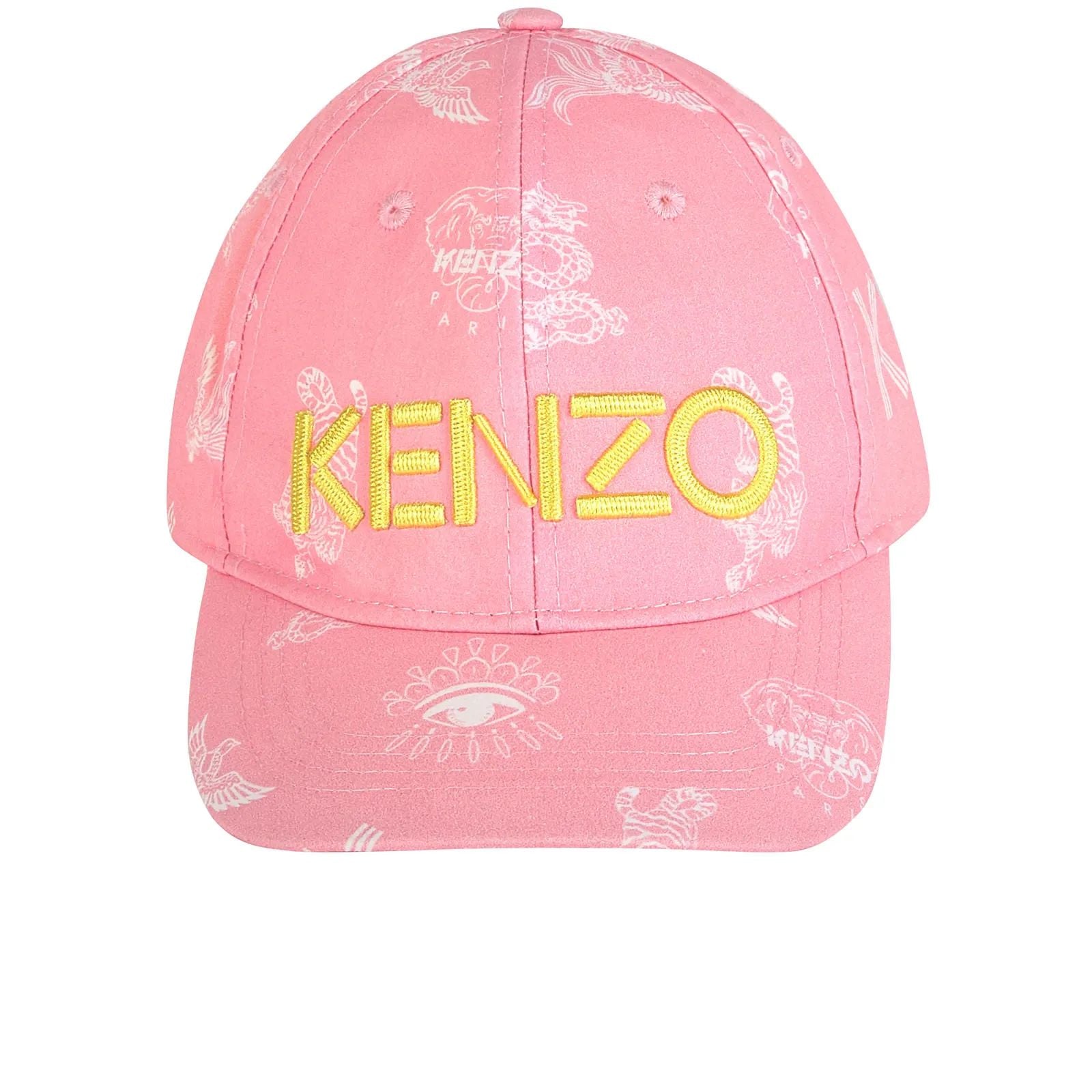 Girls Pink Logo Cotton Cap