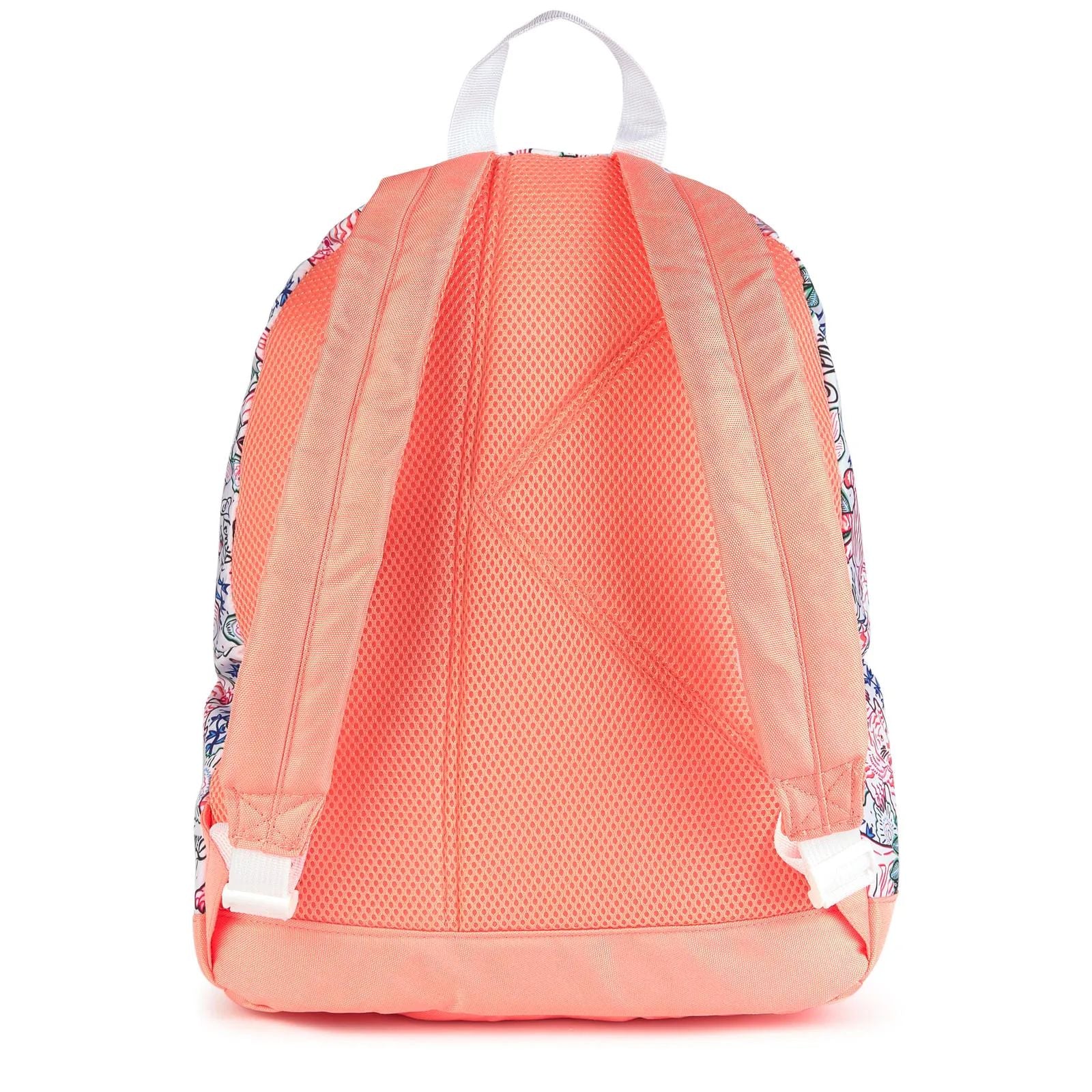 Girls White Pattern Backpack