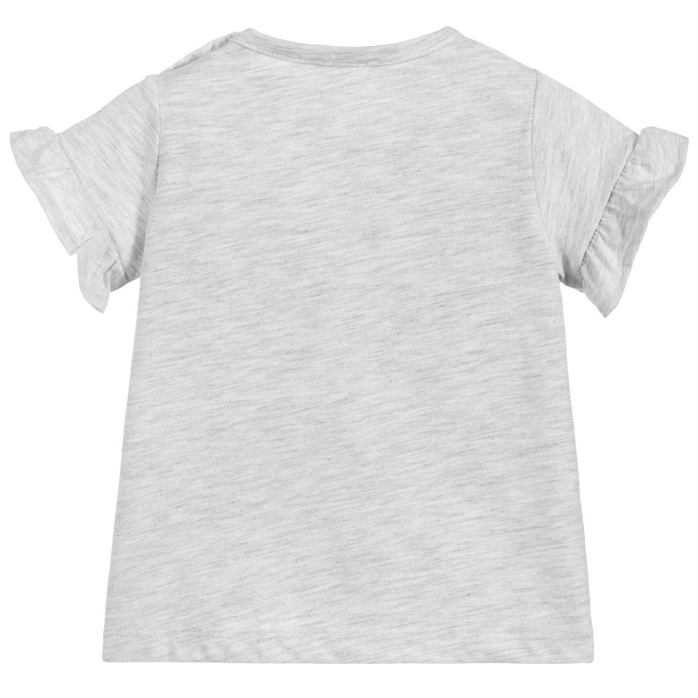 Baby Girls Grey Logo T-shirt