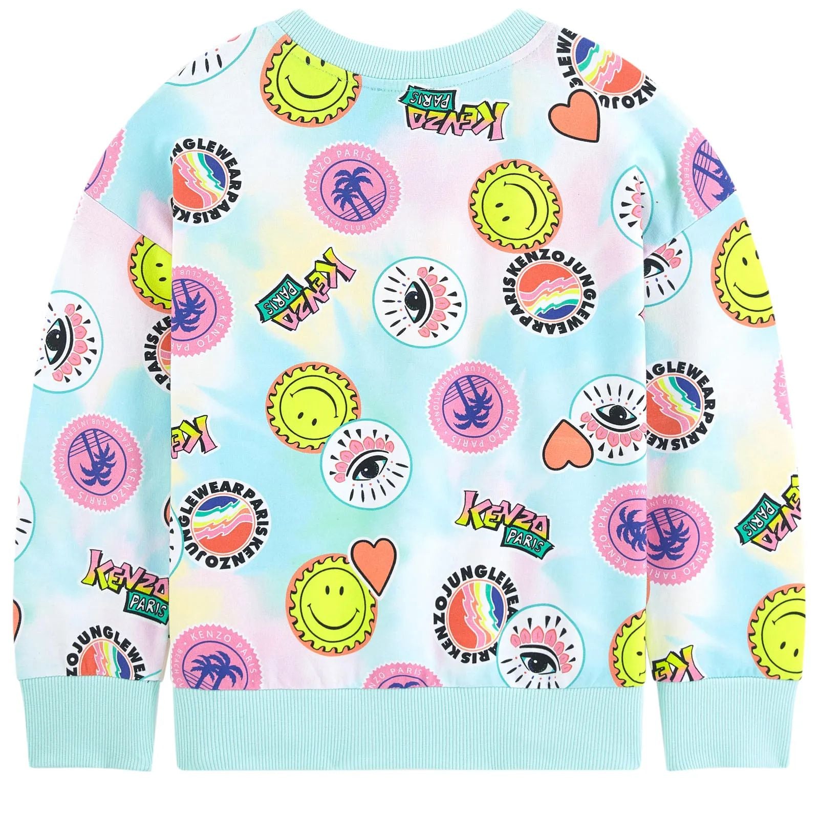 Girls Light Blue Cotton Sweatshirt