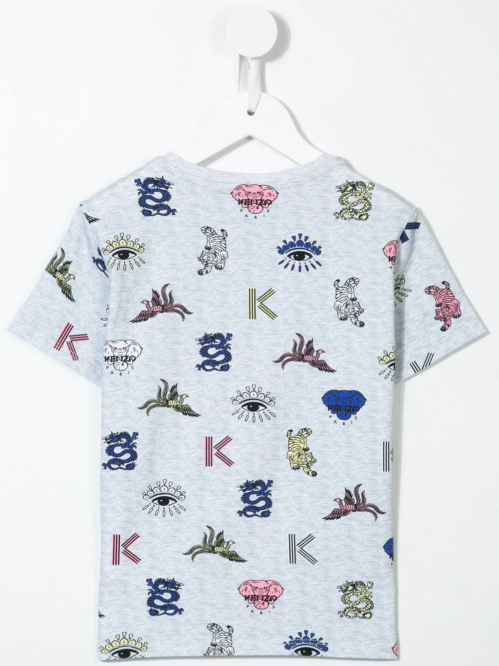 Girls Grey Cotton T-shirt