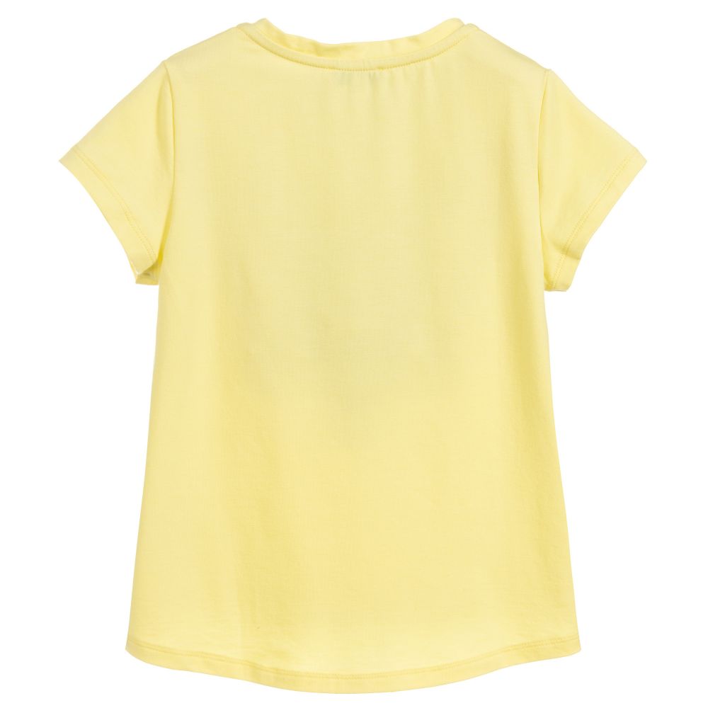 Girls Yellow Tiger T-shirt