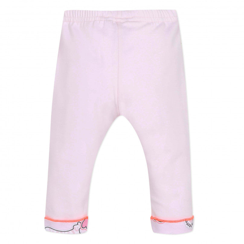 Baby Girls Pink Cotton Trousers