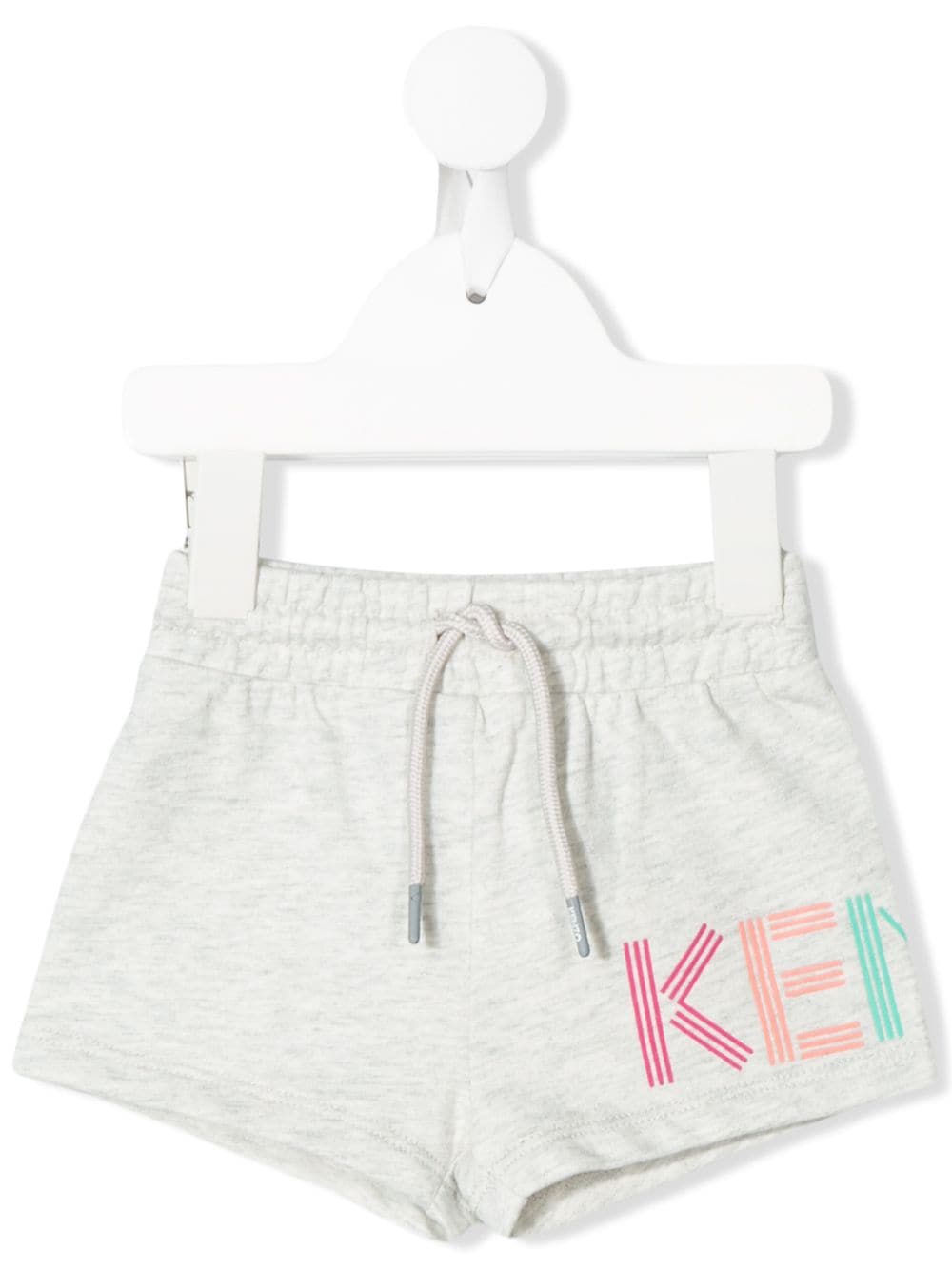 Baby Girls Grey Logo Cotton Shorts