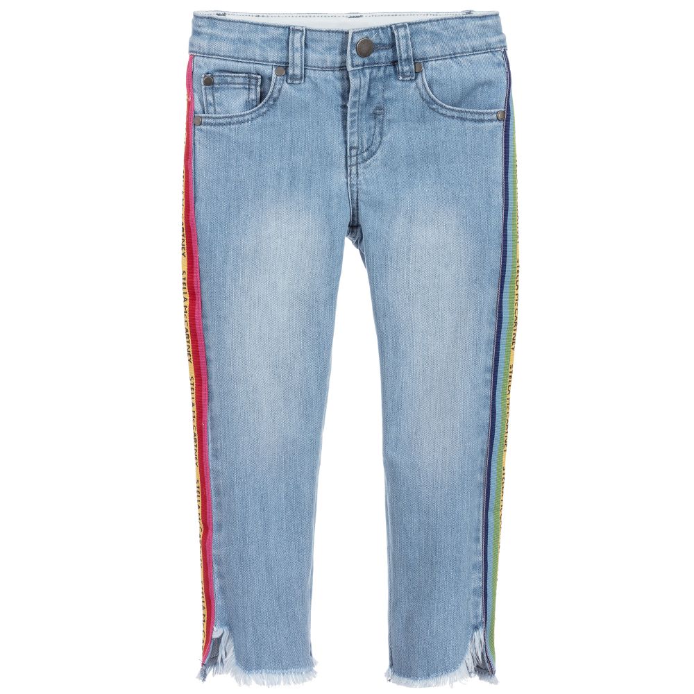 Girls Blue Denim Trousers