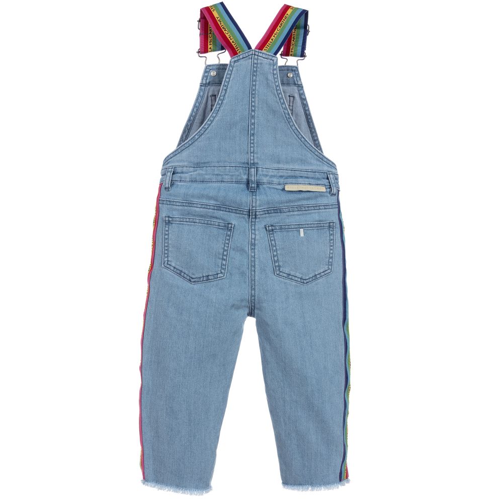 Girls Blue Denim Jumpsuit