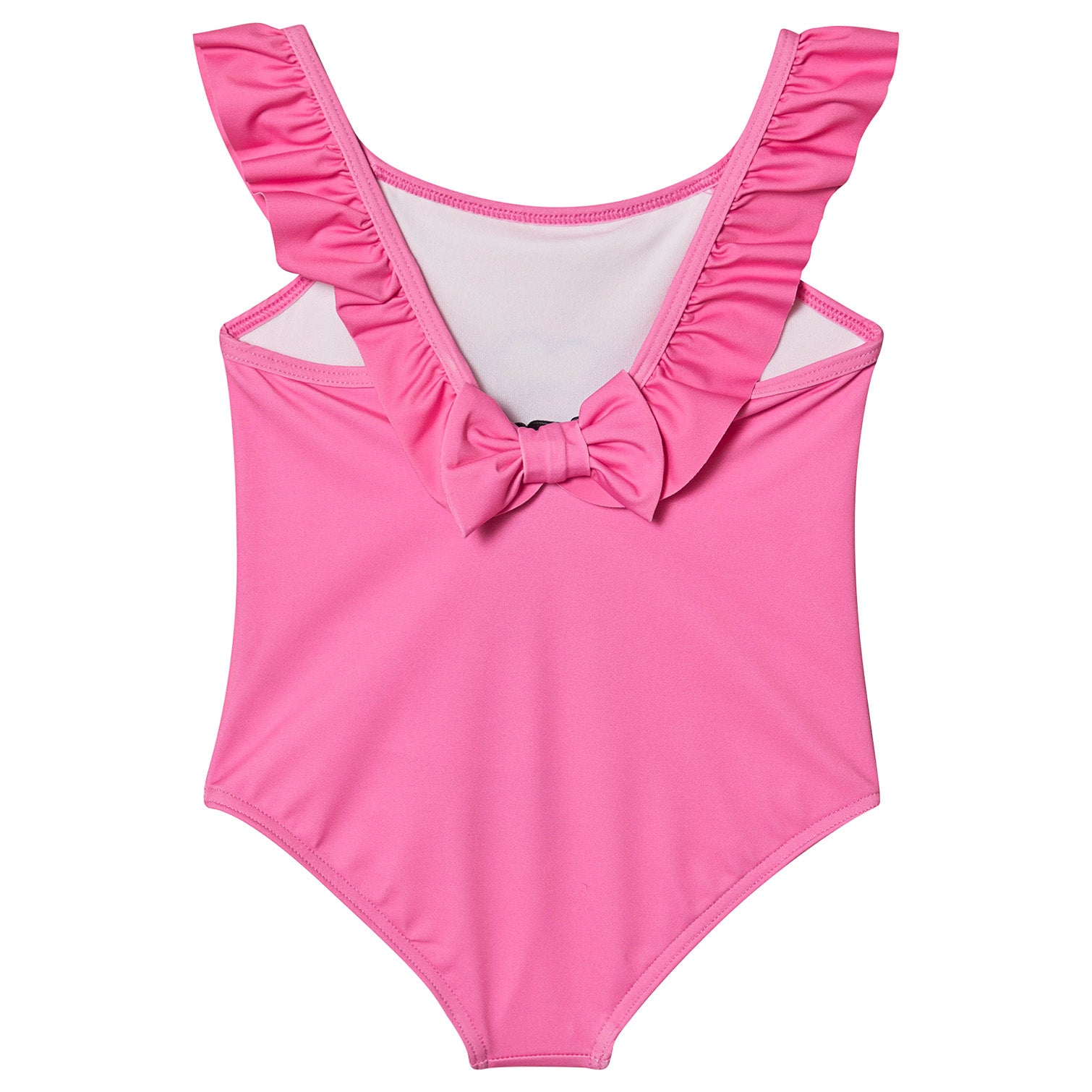 Baby Girls Dark Pink Logo Swimsuit
