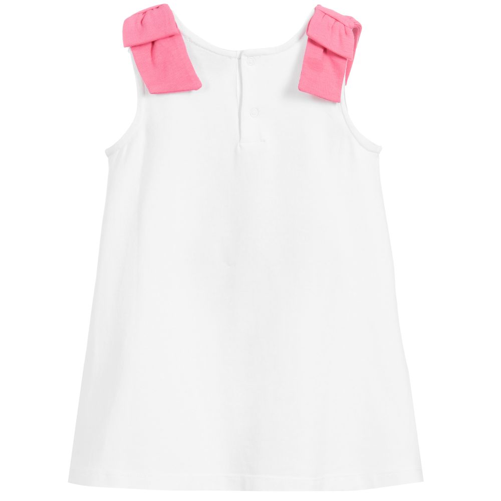 Baby Girls White Butterfly Cotton Dress