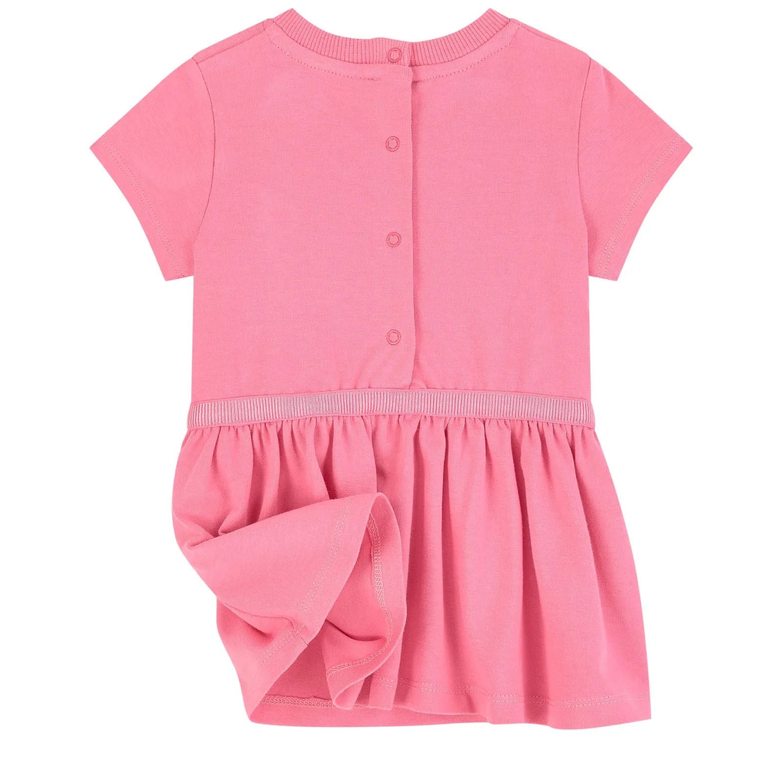 Baby Girls Dark Pink Cotton Dress