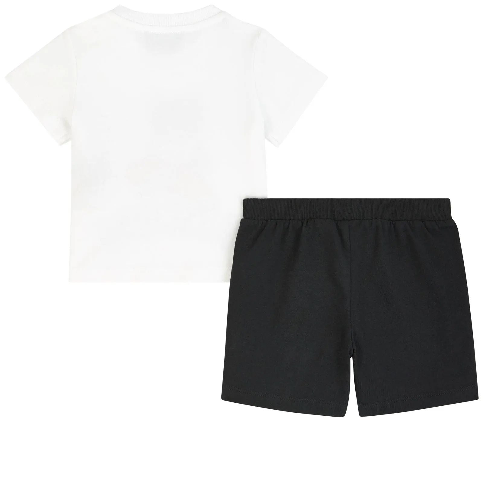 Baby Boys White & Black Cotton Set