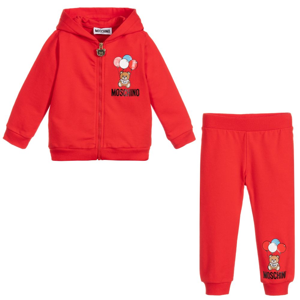 Baby Boys & Girls Red Cotton Set