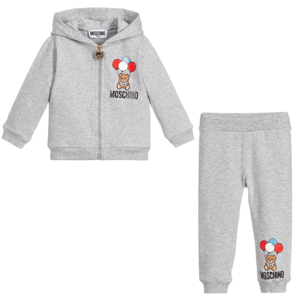 Baby Boys & Girls Grey Cotton Set