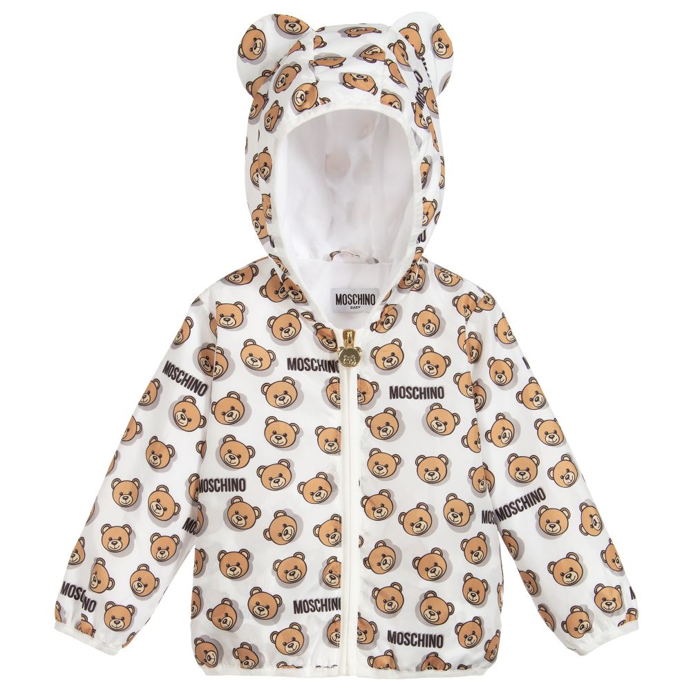 Baby Boys & Girls Ivory Printed Jacket