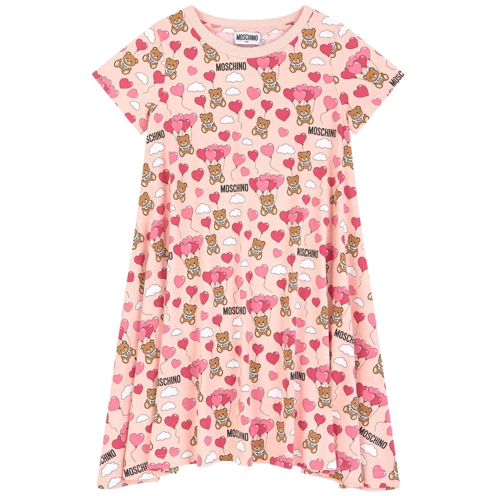 Girls Pink Cotton Dress