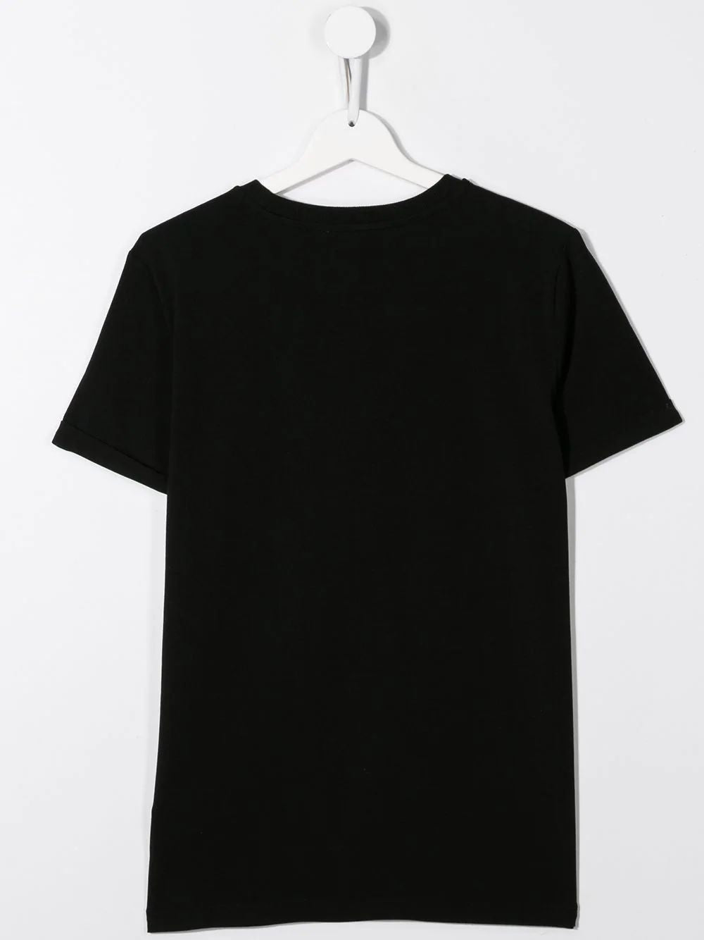 Boys & Girls Black Cotton T-shirt