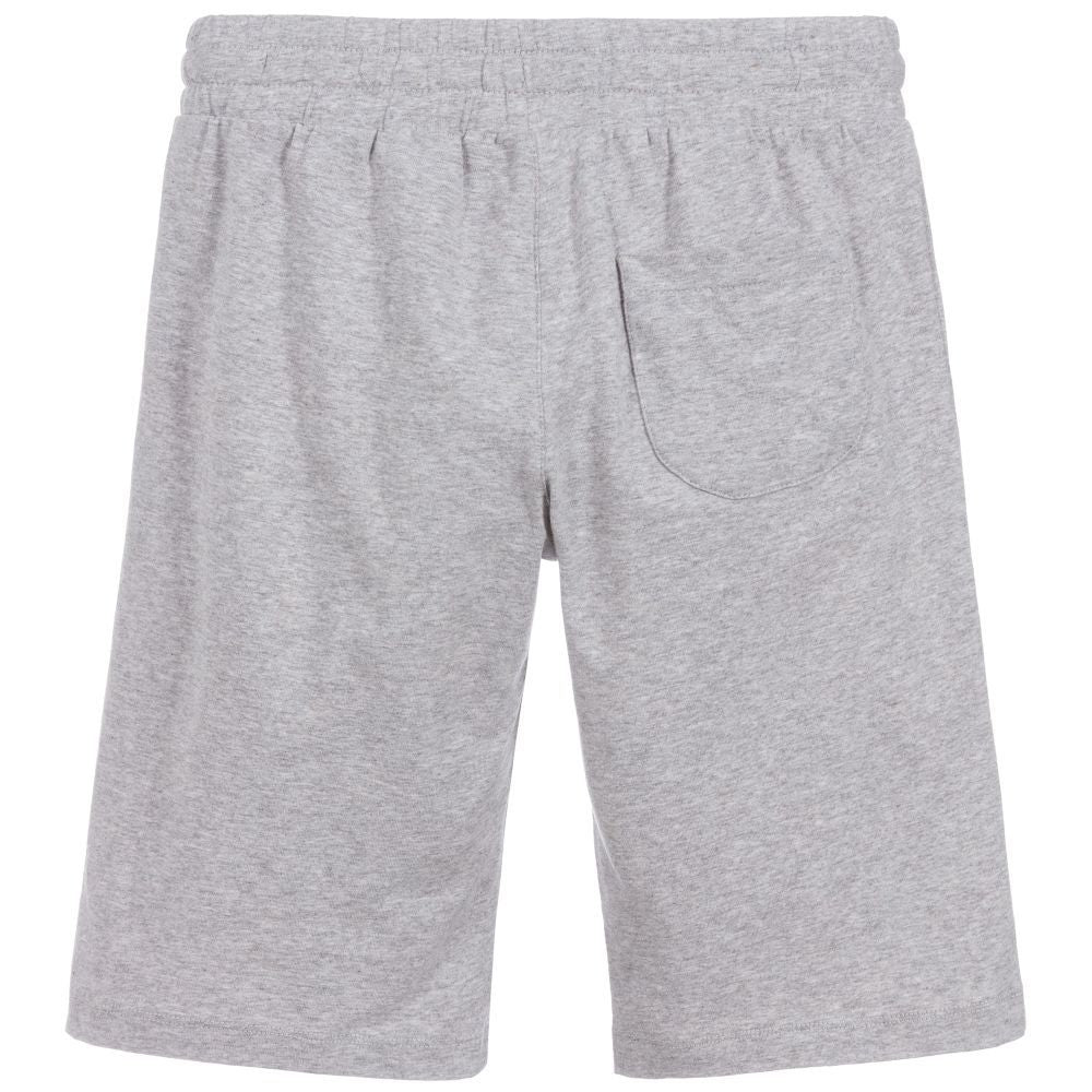 Boys Grey Cotton Shorts