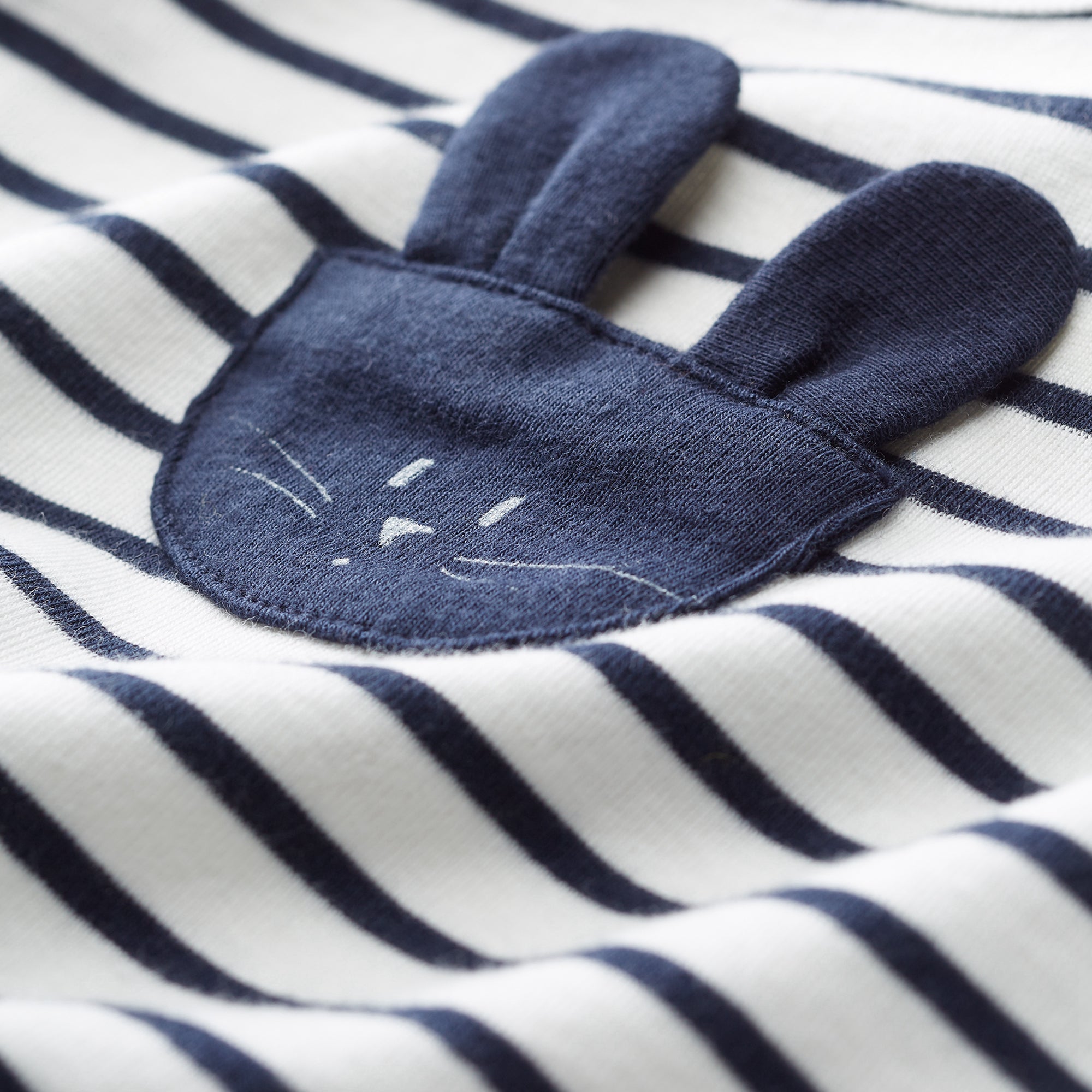 Baby White Stripes Babysuit