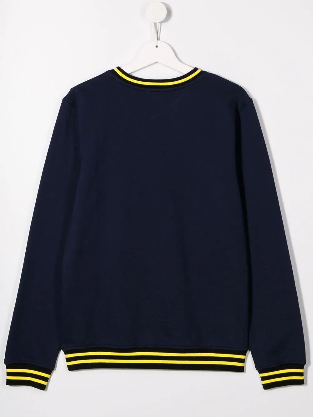 Boys Navy Logo Cotton Sweatshirt