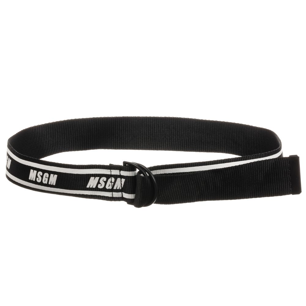 Boys & Girls Black Webbed Belt (96cm)