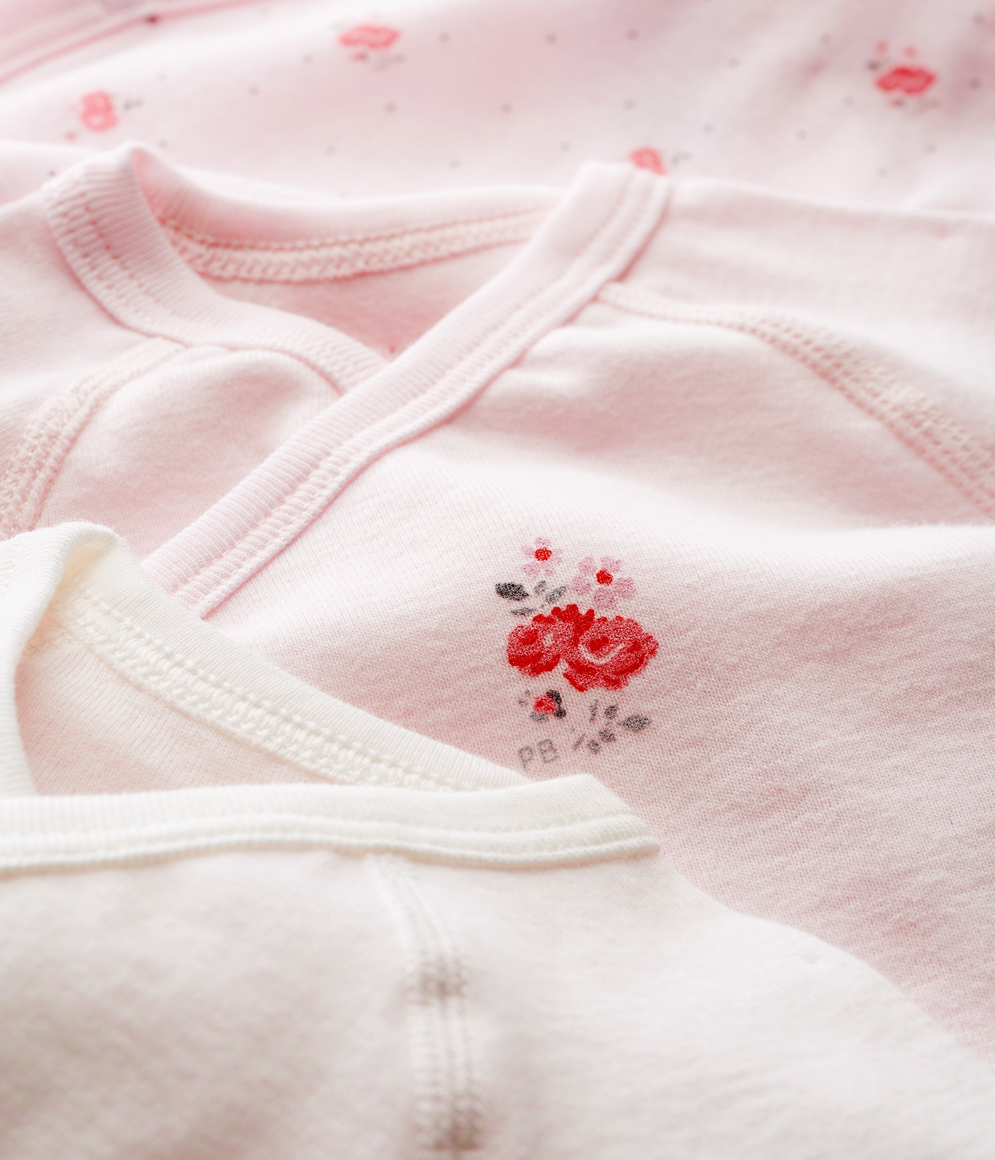Baby Boys Rice & Light Pink Cotton Sets