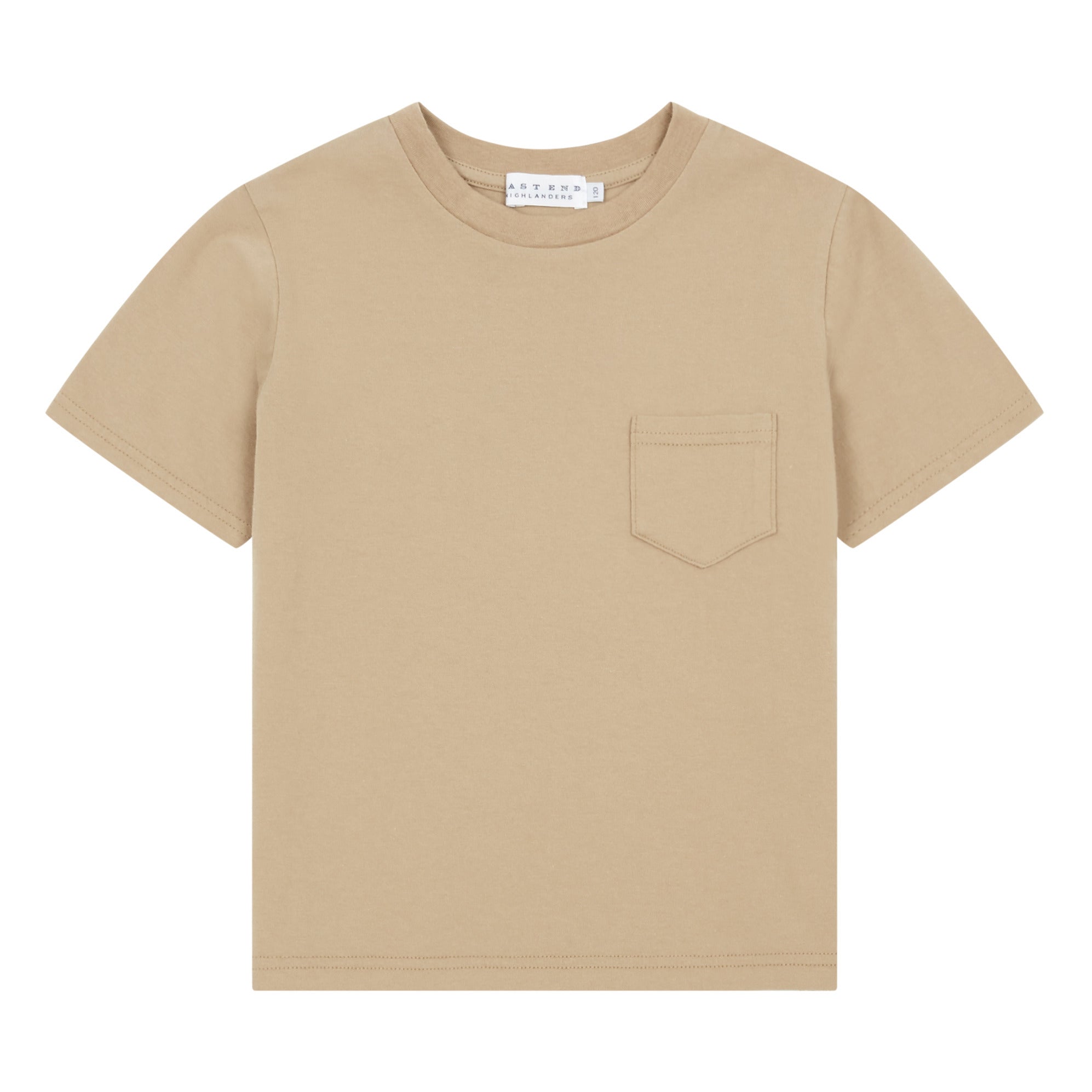 Boys & Girls Beige Cotton T-shirt