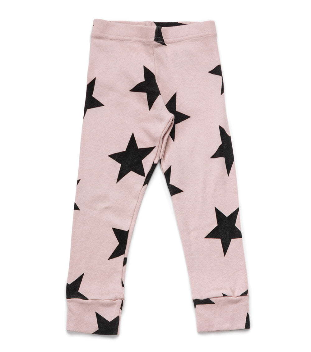 Boys & Girls Pink Star Cotton Leggings