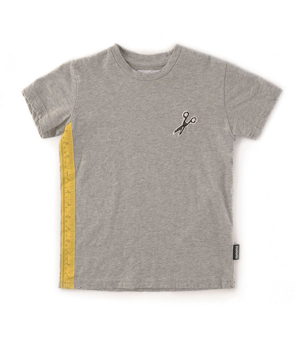 Boys & Girls Grey Cotton T-shirt