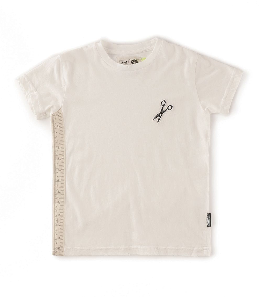 Boys & Girls White Cotton T-shirt