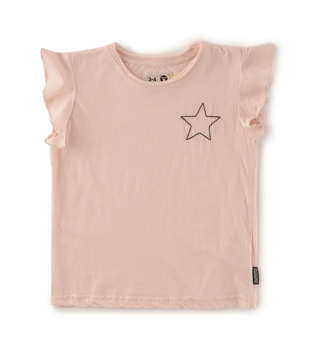 Girls Pink Cotton T-shirt