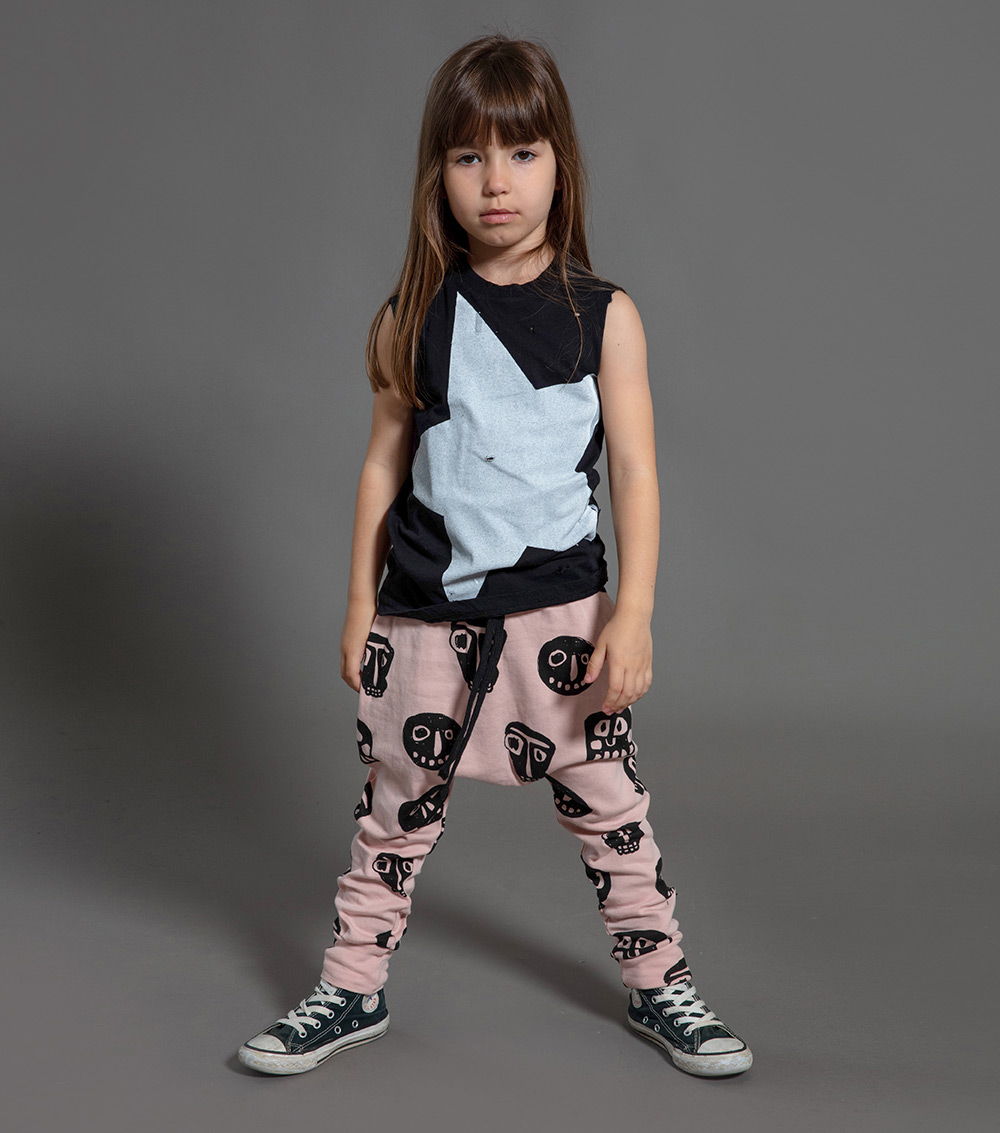 Boys & Girls Black Sleeveless Top