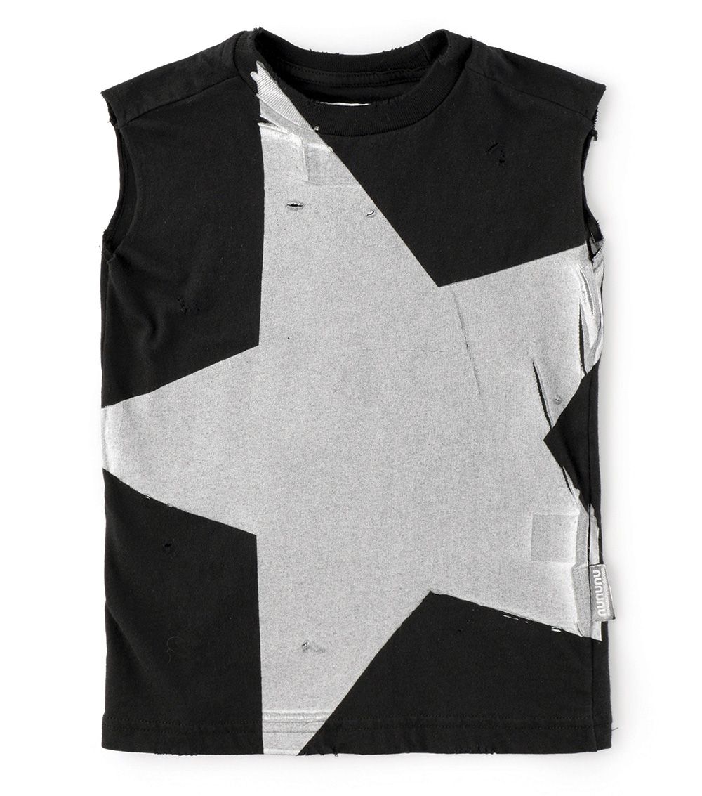 Boys & Girls Black Sleeveless Top