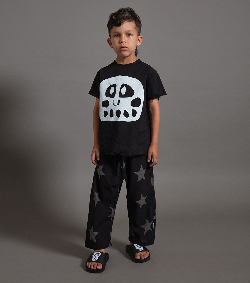 Boys Black Star Beach Trousers