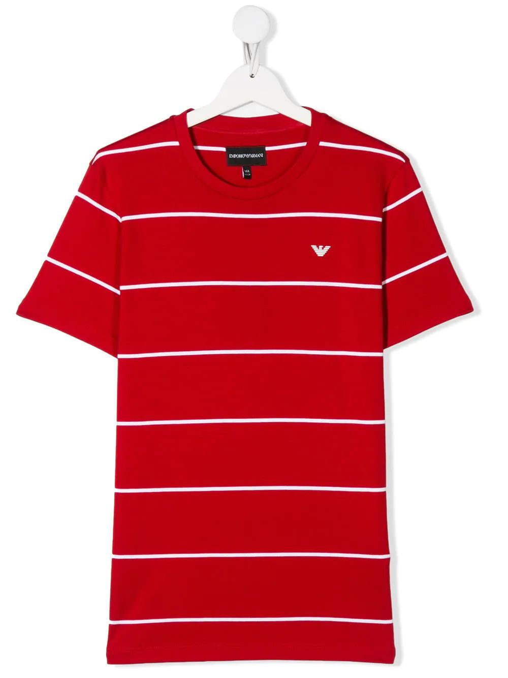 Boys Red Stripe Cotton T-Shirt