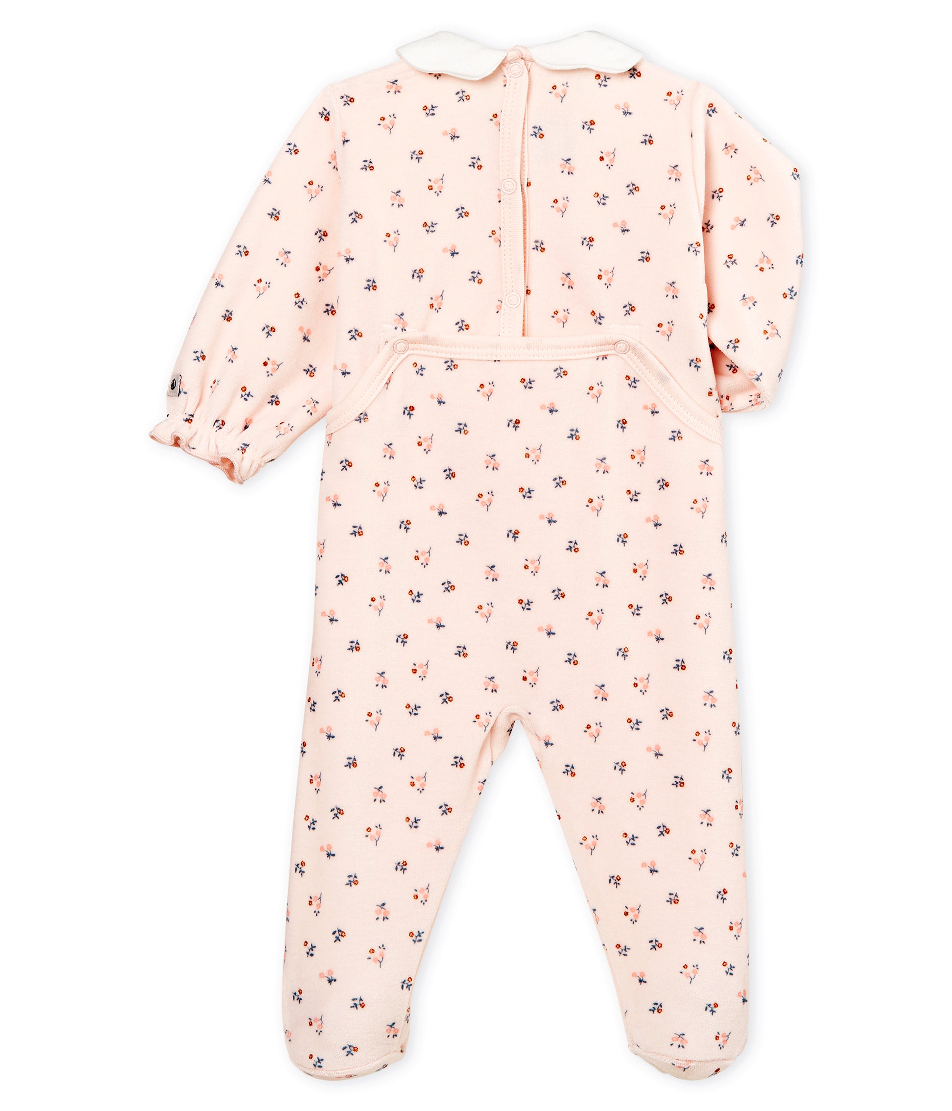Baby Girls Light Pink Flowers Jumpsuit