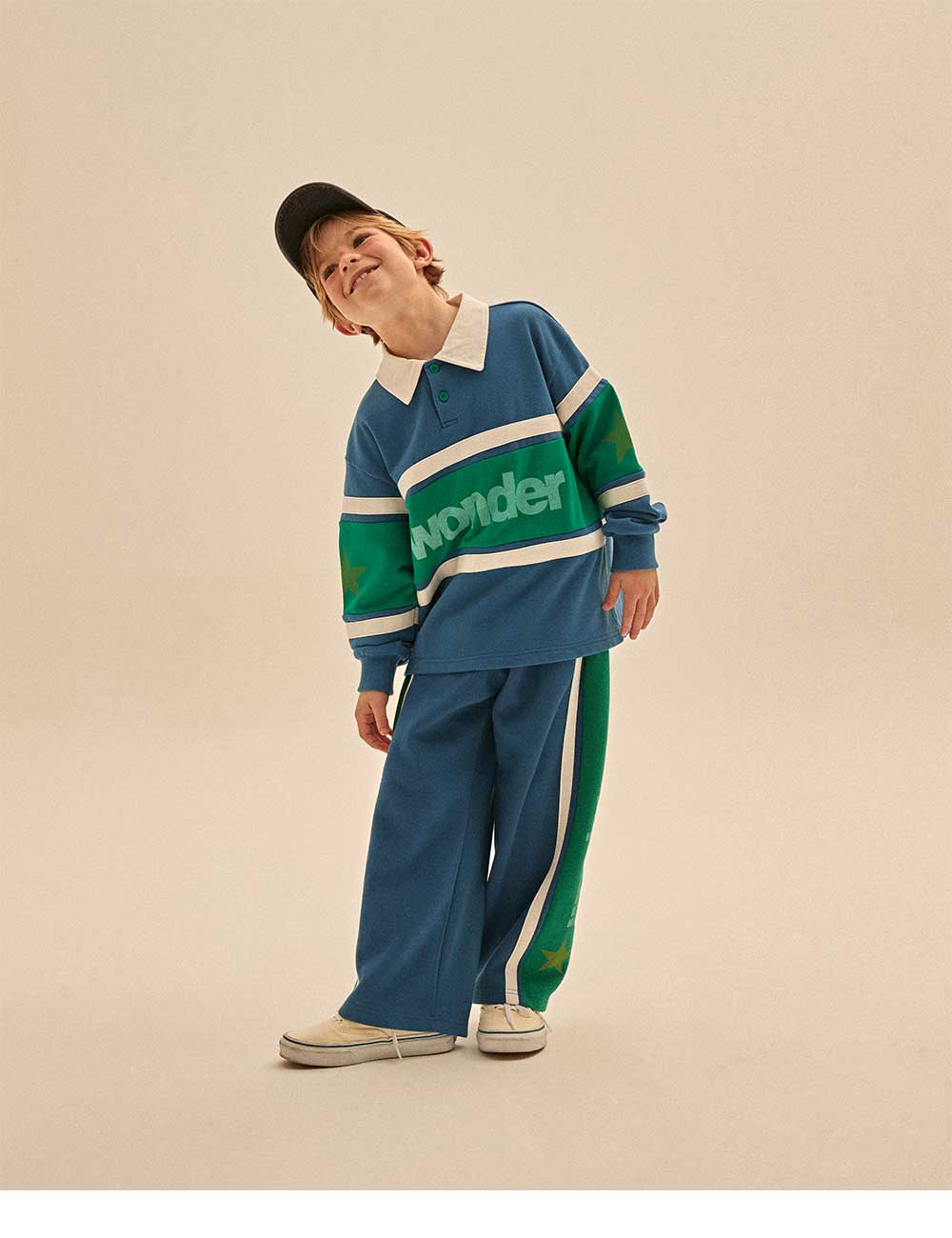 Boys & Girls Blue Wide Trousers