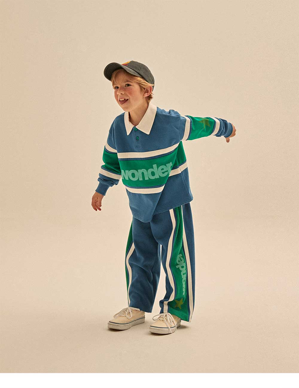 Boys & Girls Blue Wide Trousers