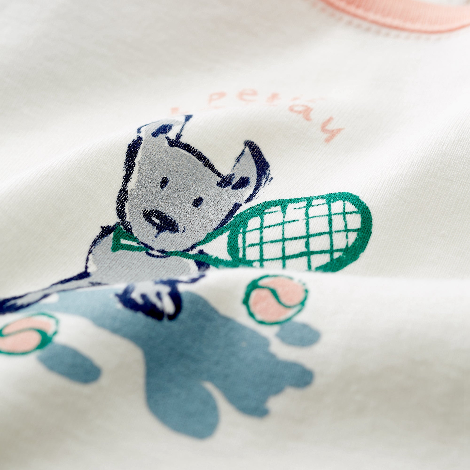 Baby White Printed T-shirt
