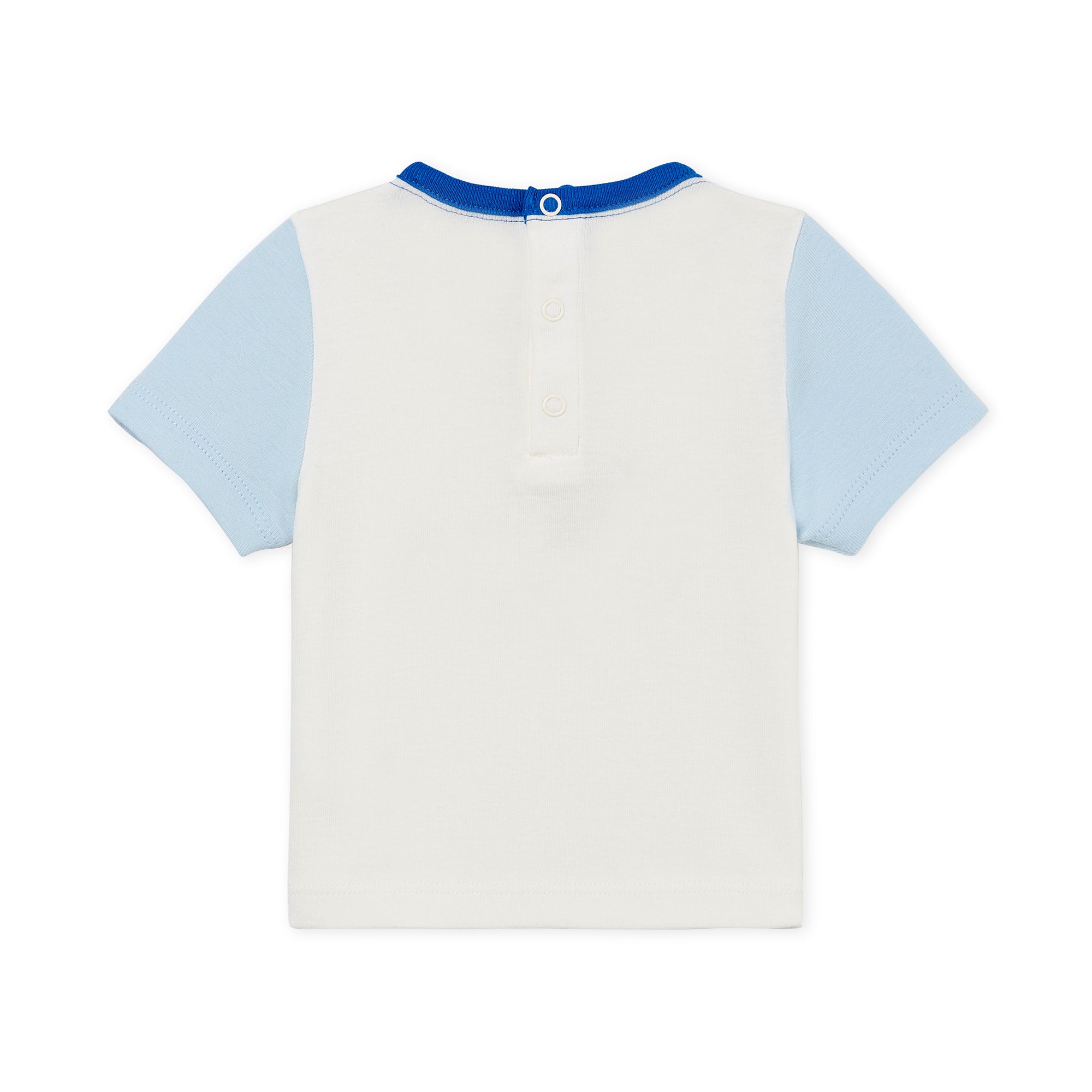 Baby White & Light Blue T-shirt