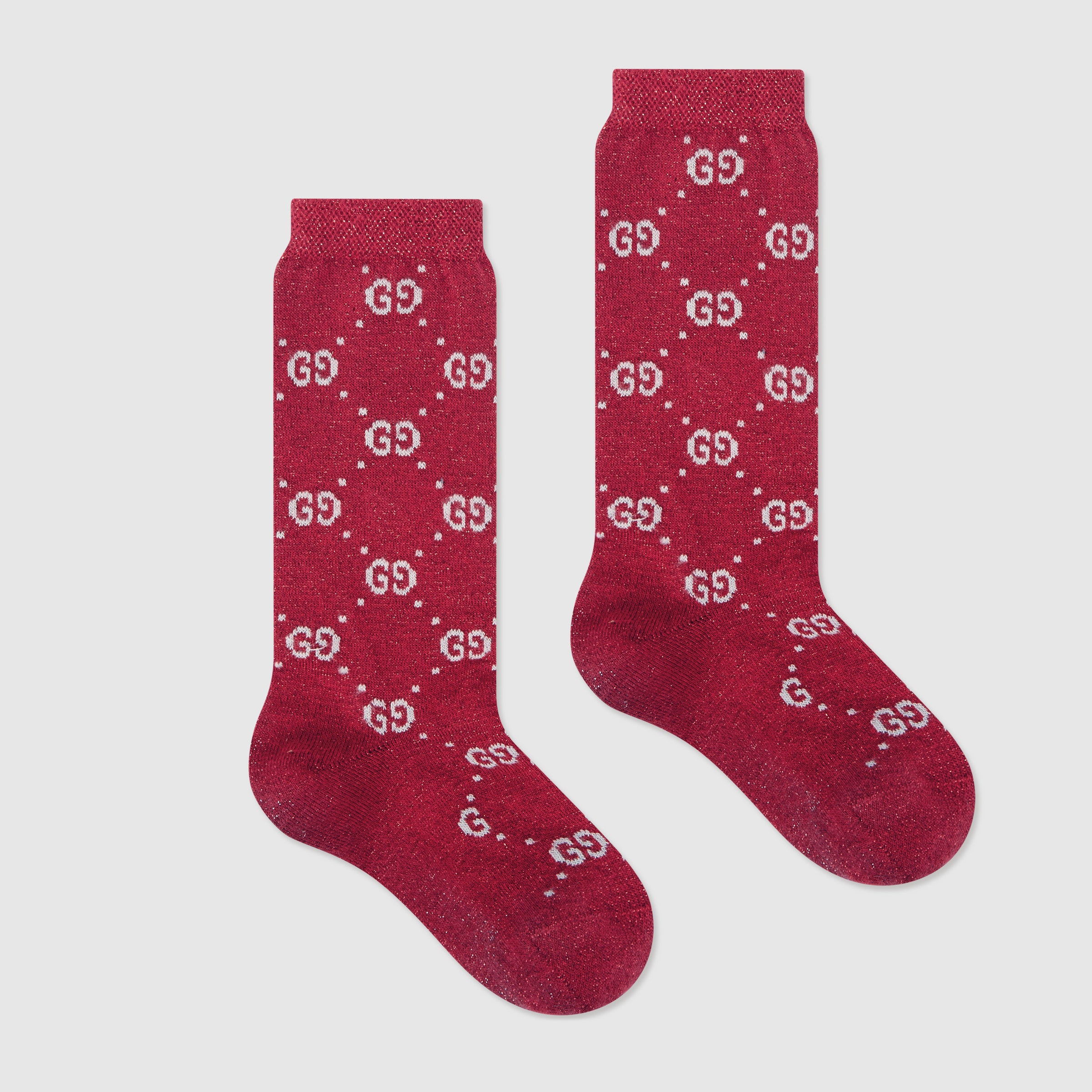 Girls & Boys Flame & Ivory Cotton Socks