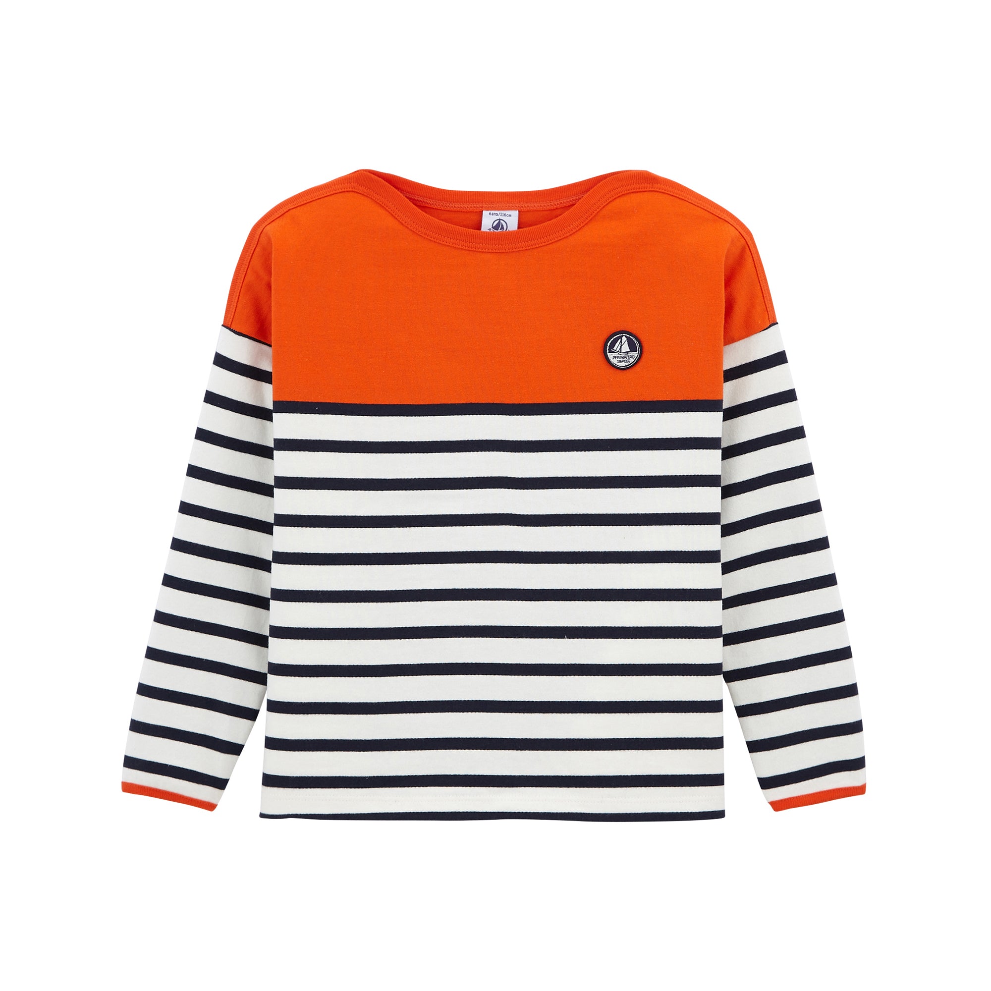 Boys & Girls Orange Stripes T-shirt